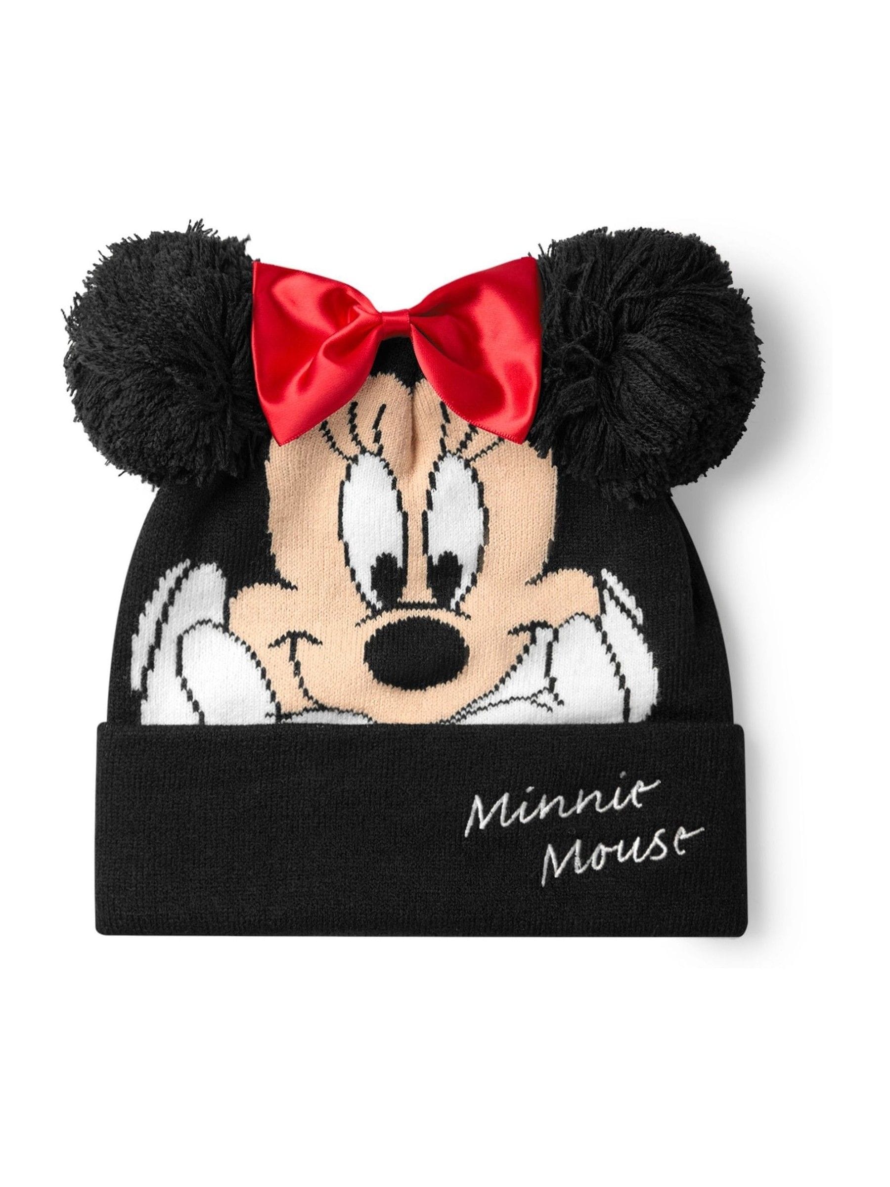 Zwart - Vanilla Underground Kids Disney Character Winter Hat And Gloves Set