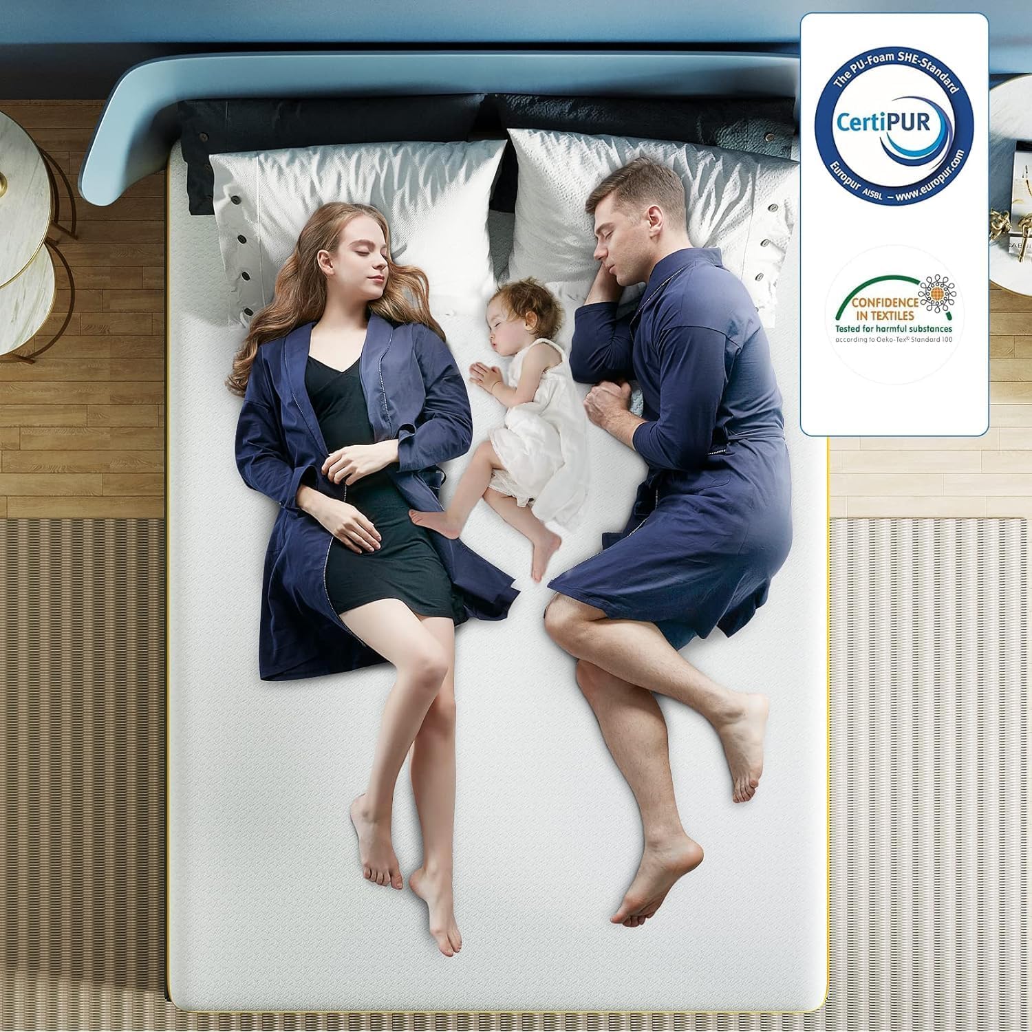 wowttrelax Matratze 140x200 Wendematratze H3 H4 Härtegrad 20 cm Höhe, Matratzen mit Punktelastischer atmungsaktiver 7 Zonen Kaltschaumkern - 60 Nächte Probeschlafen - H3/H4 Doppelseitige