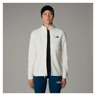 Polaire Femme The North Face 100 Glacier Full Zip Blanc