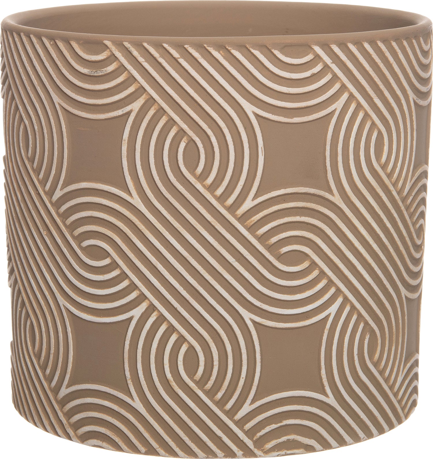 Intratuin bloempot Yaro grijs D 13,5 H 12,5 cm