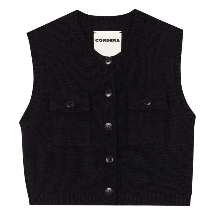 Cordera Gilet Sans Manches Poches | Noir