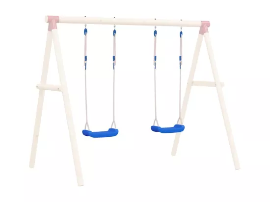 Sièges de balan?oire avec cordes 2 pcs bleu 37x15 cm PE