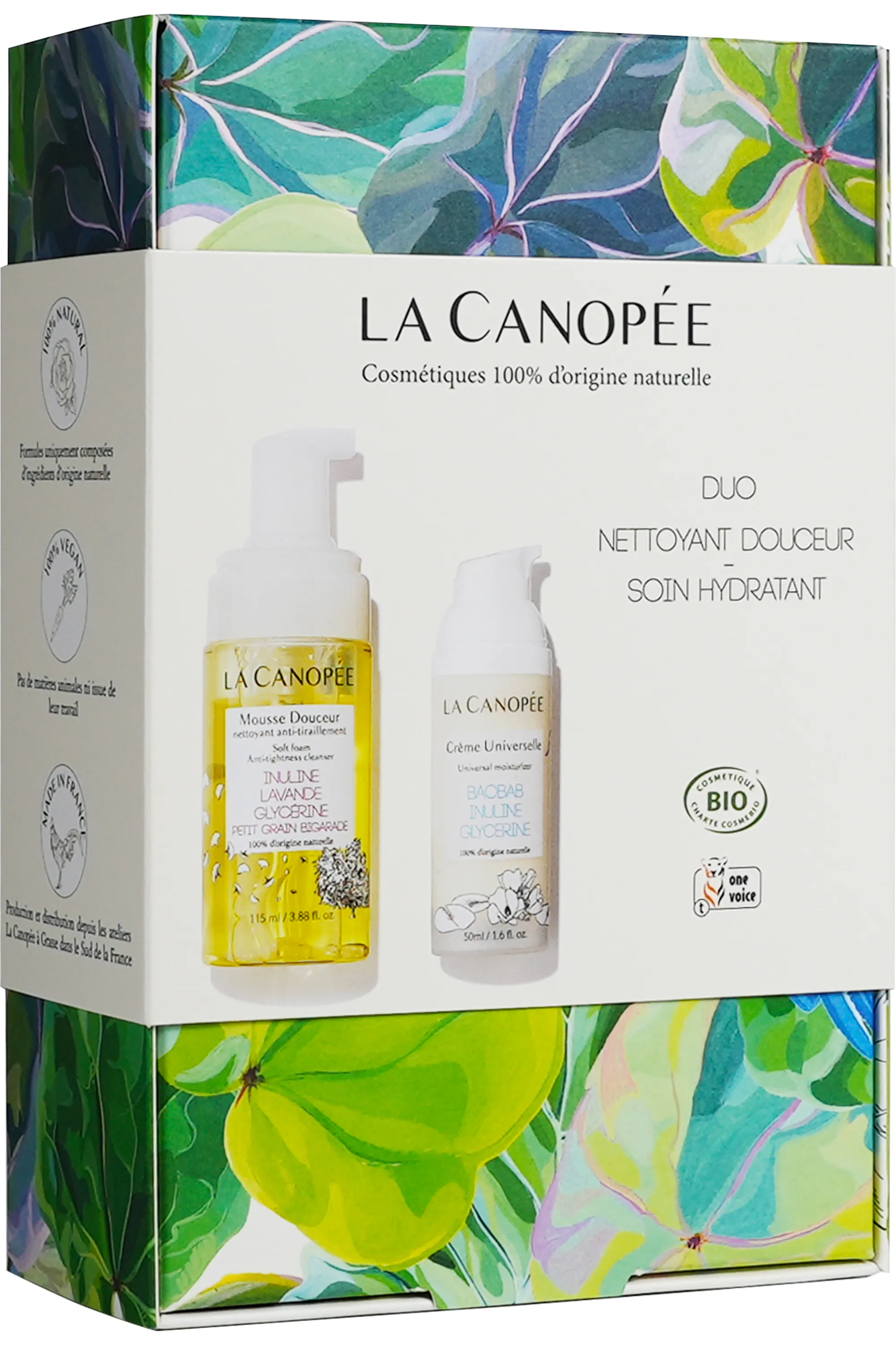 La Canopée Duo nettoyant douceur et soin hydratant pour peaux sensibles-165 ml