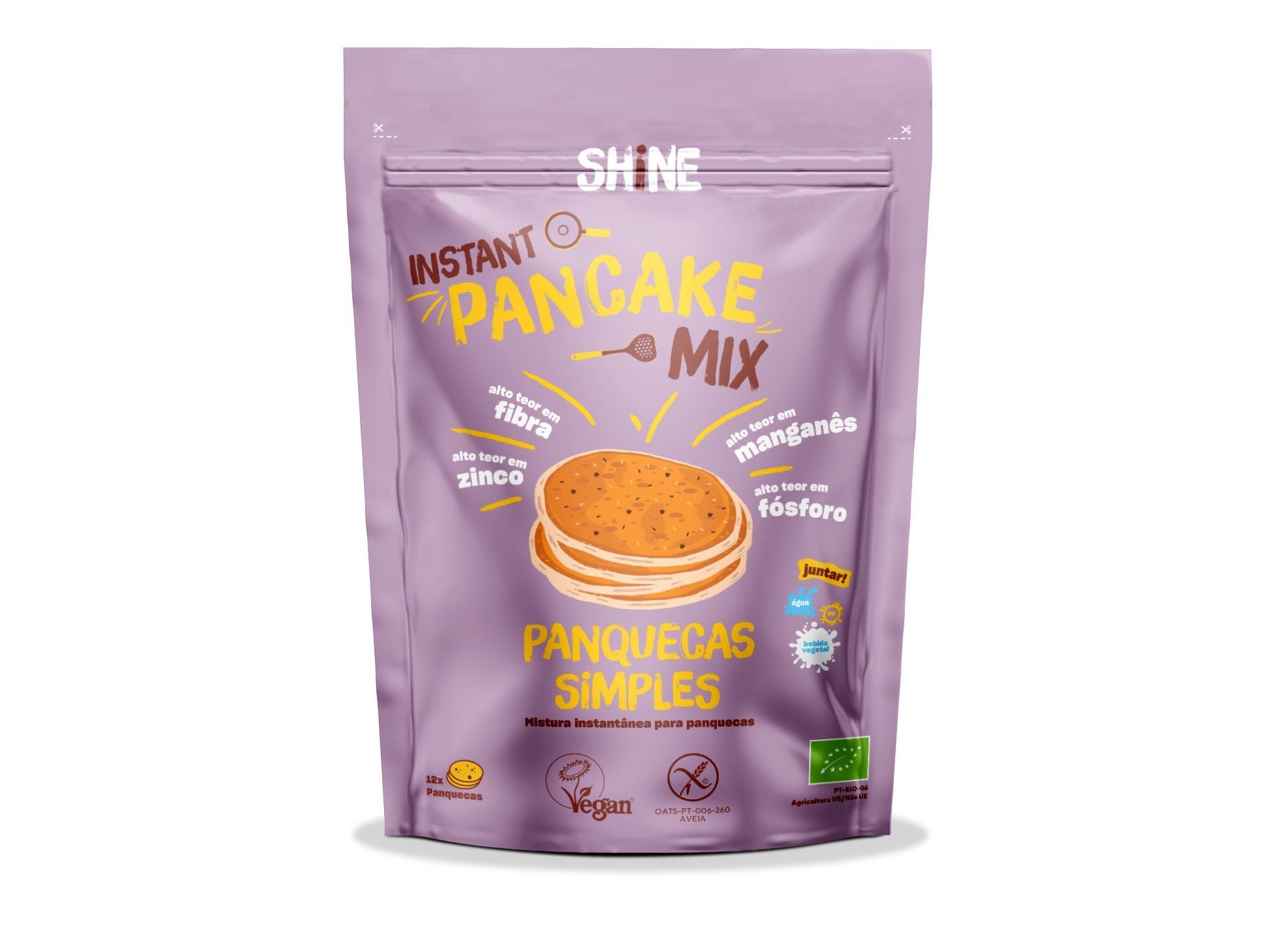 MIX PANQUECA INSTANTÂNEA SHINE SIMPLES BIO 300G