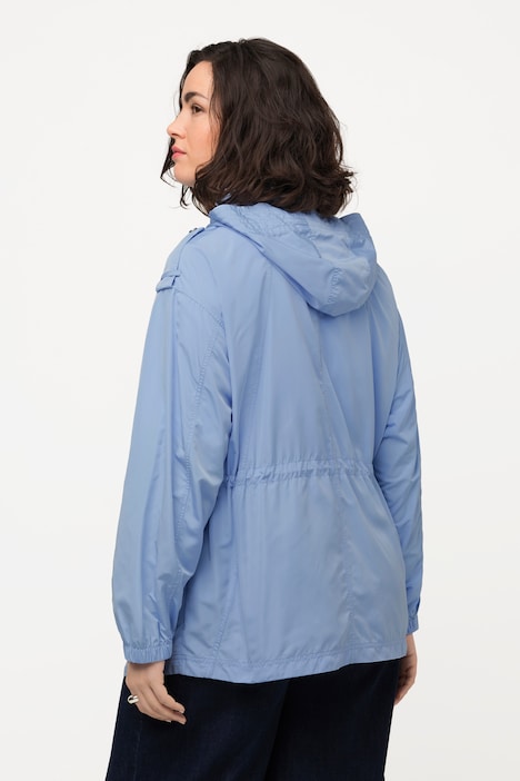 Jacke, Stehkragen, Tunnelzug, 2-Wege-Zipper