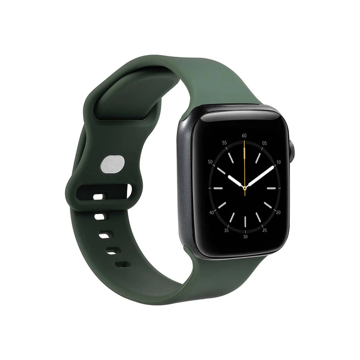 Gear silikonreim til Apple Watch 41-45mm (oliven)