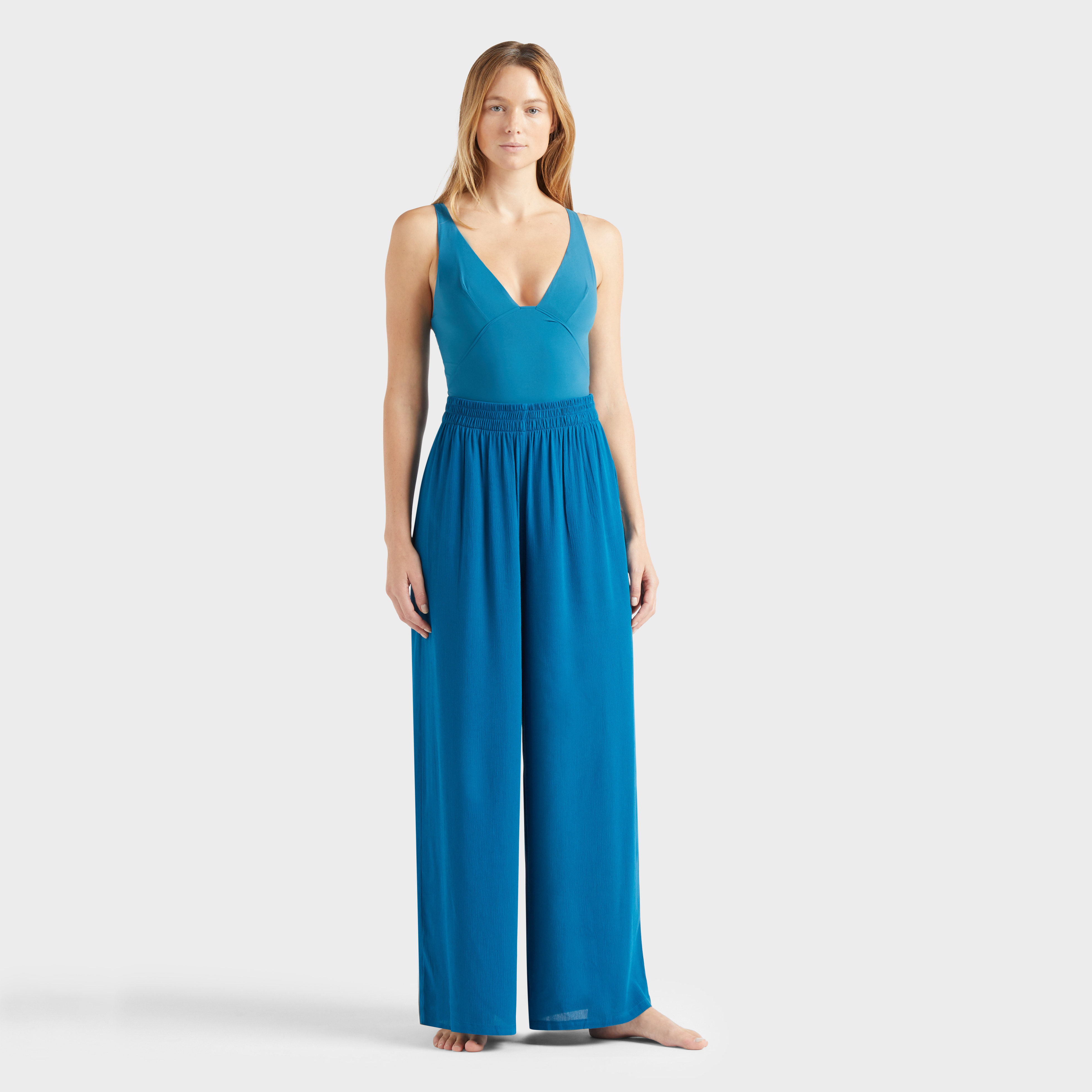 Patalon Large en viscose femme