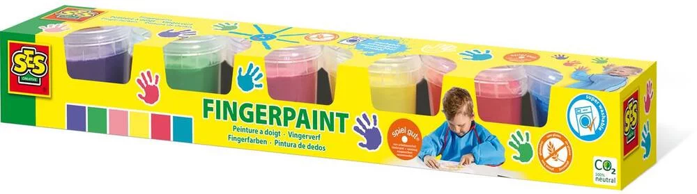 PEINTURE AU DOIGT 6 COULEURS