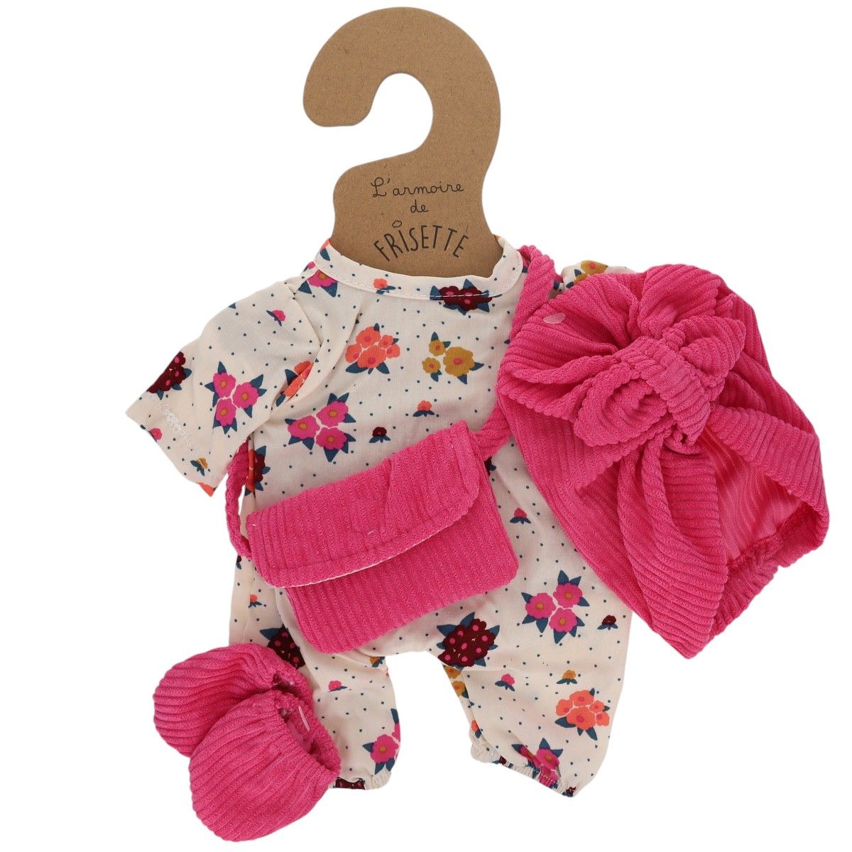 Tenue de poupée Victoire combinaison fleurie - La vie en rose Frisette