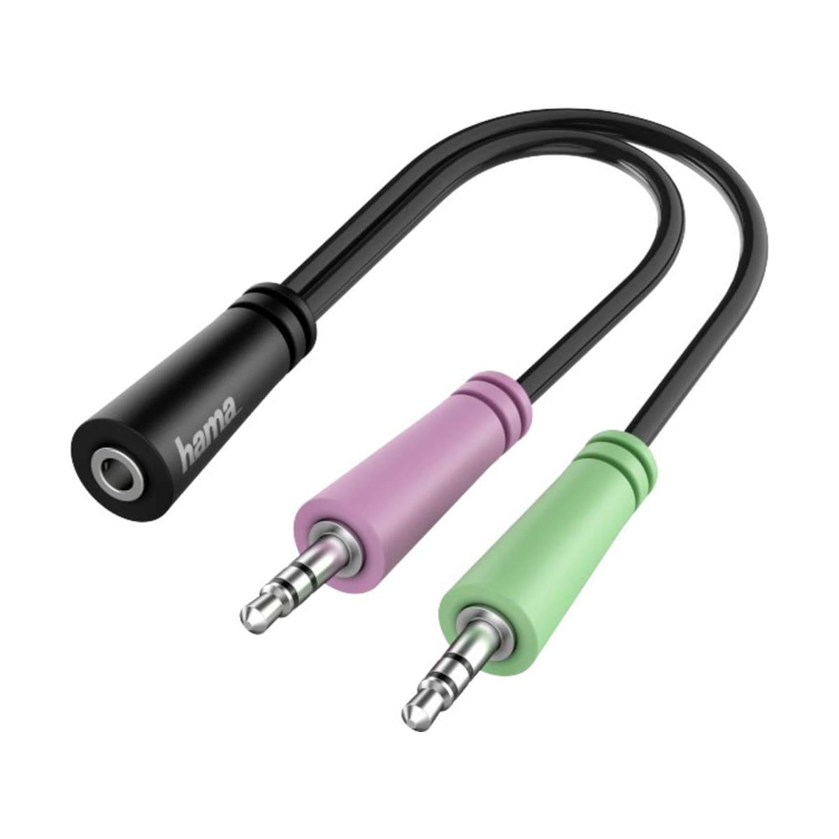 Hama 3,5 mm adapter til headset med mikrofon