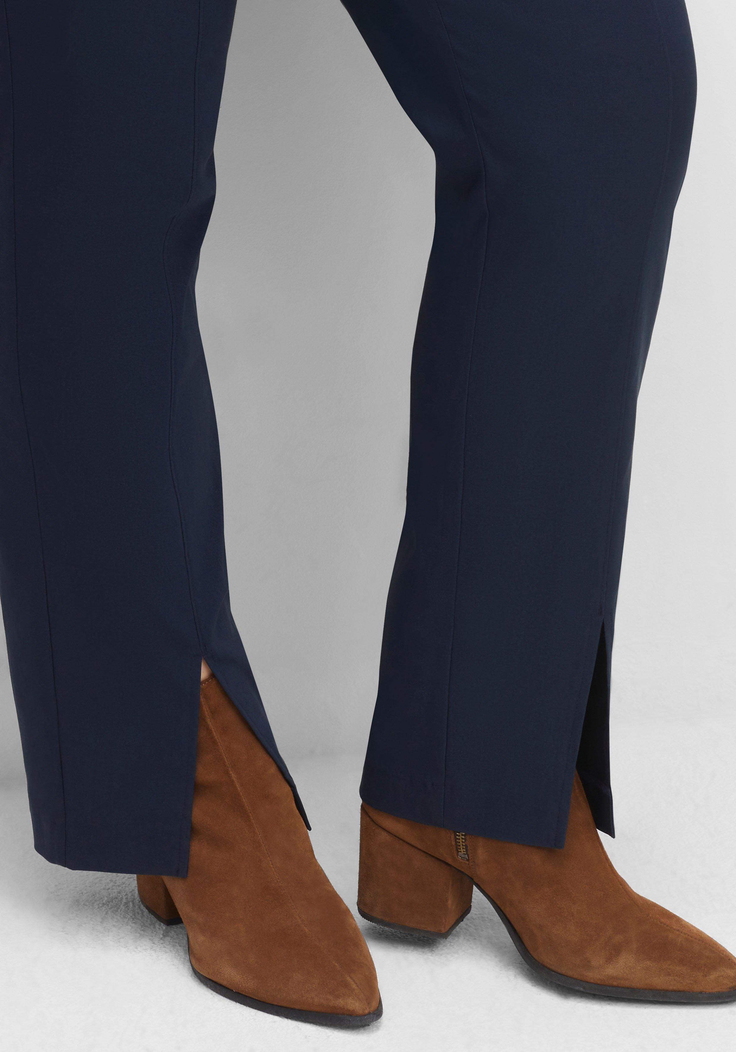 Bengalinhose mit Schlitzen vorn am Saum