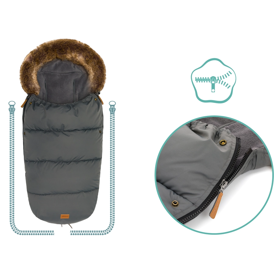 fillikid Winterfußsack Manaslu Grau