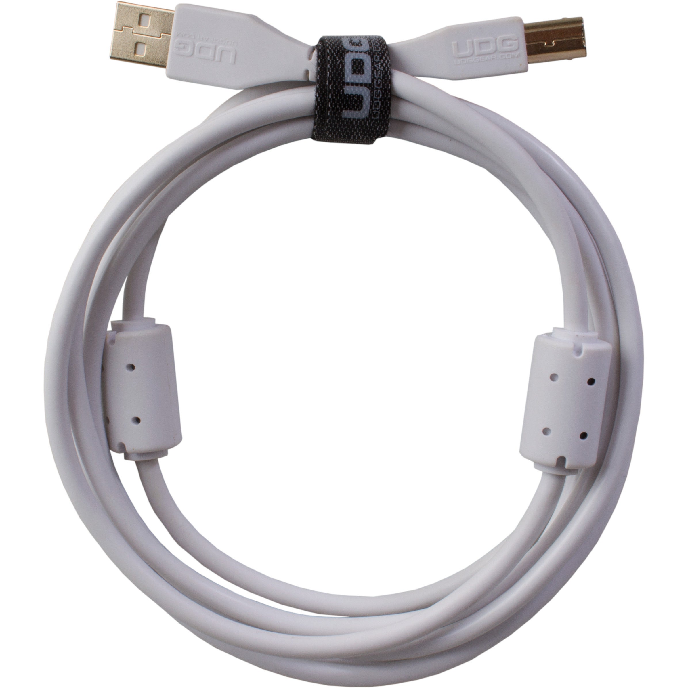 UDG U95001WH audio kabel USB 2.0 A-B recht wit 1m