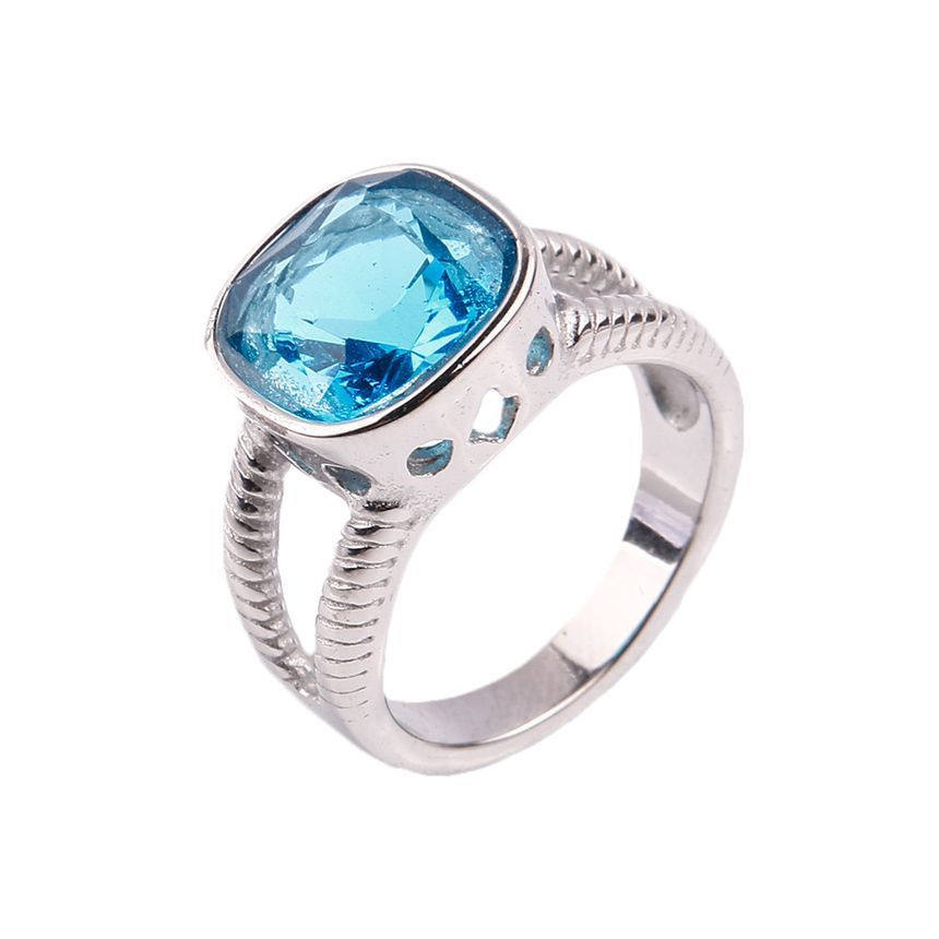 Sigil - Ring van roestvrij staal met imitatiekristal