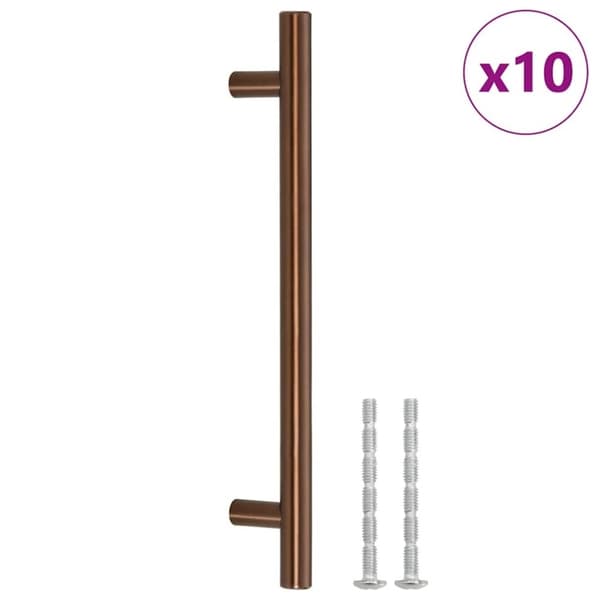 vidaXL Skaphåndtak 10 stk bronse 160 mm rustfritt stål