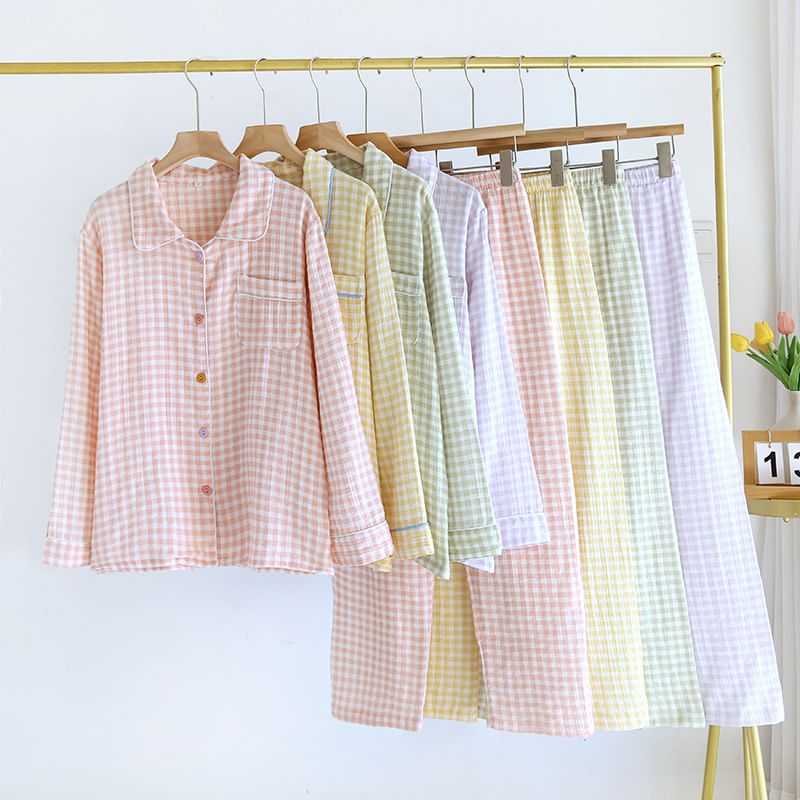 molpes - Pyjamaset: shirt met lange mouwen en patroon + broek
