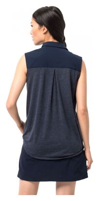 Chemise sans-manches Jack Wolfskin Sonora Sleeveless Bleu Femme