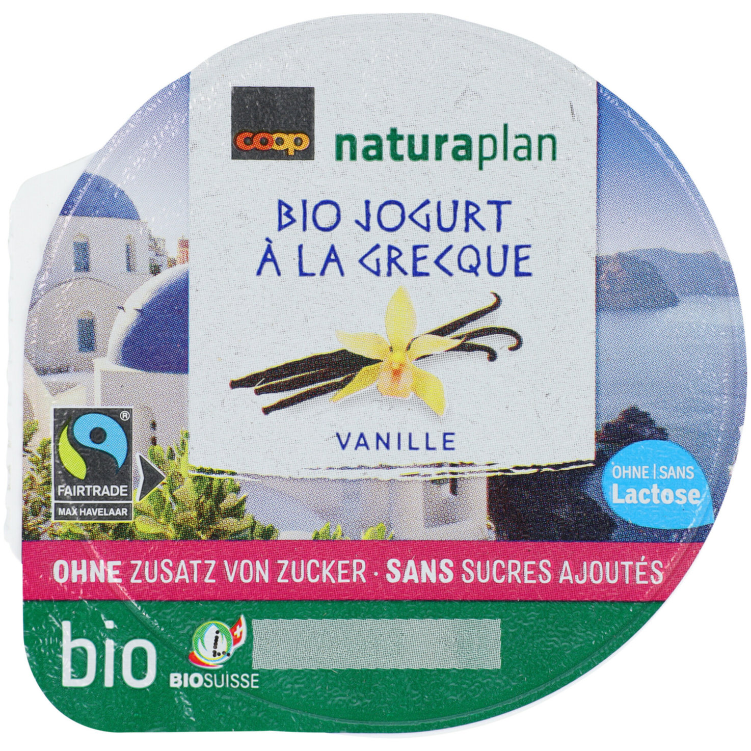 Naturaplan Bio Fairtrade Joghurt à la Grecque Vanille ohne Zuckerzusatz 2x150g