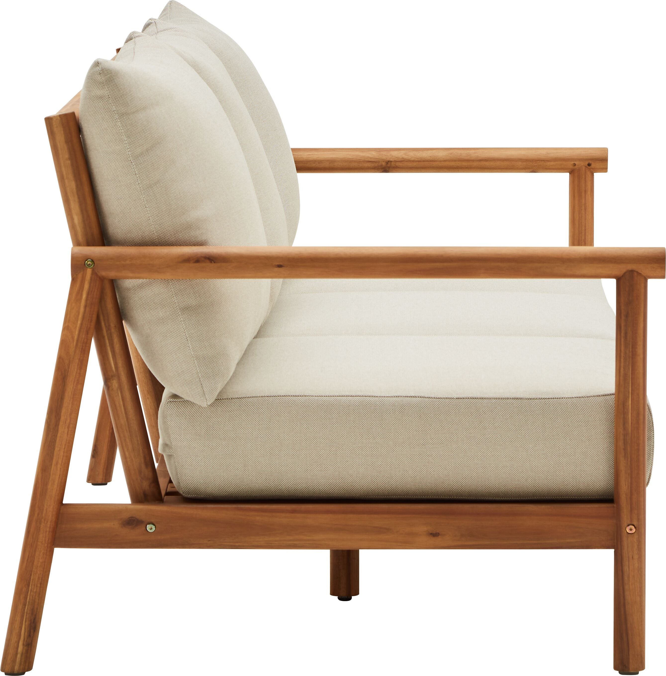 PANAREA Loungesofa - Hellgrau / B: 199.2 cm x T: 87.0 cm x H: 73.0 cm