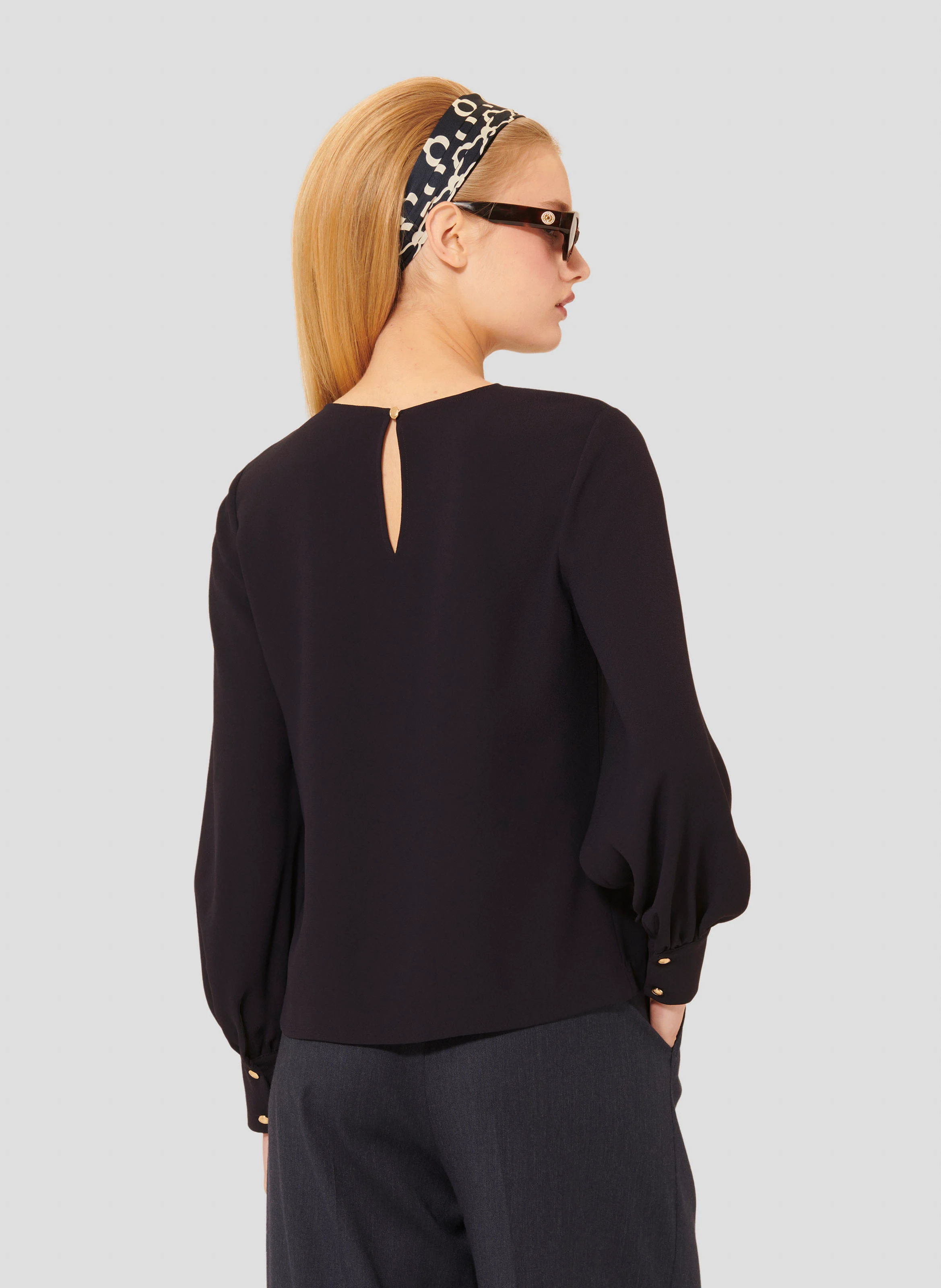 TACCI - Top ample manches longues| Bleu