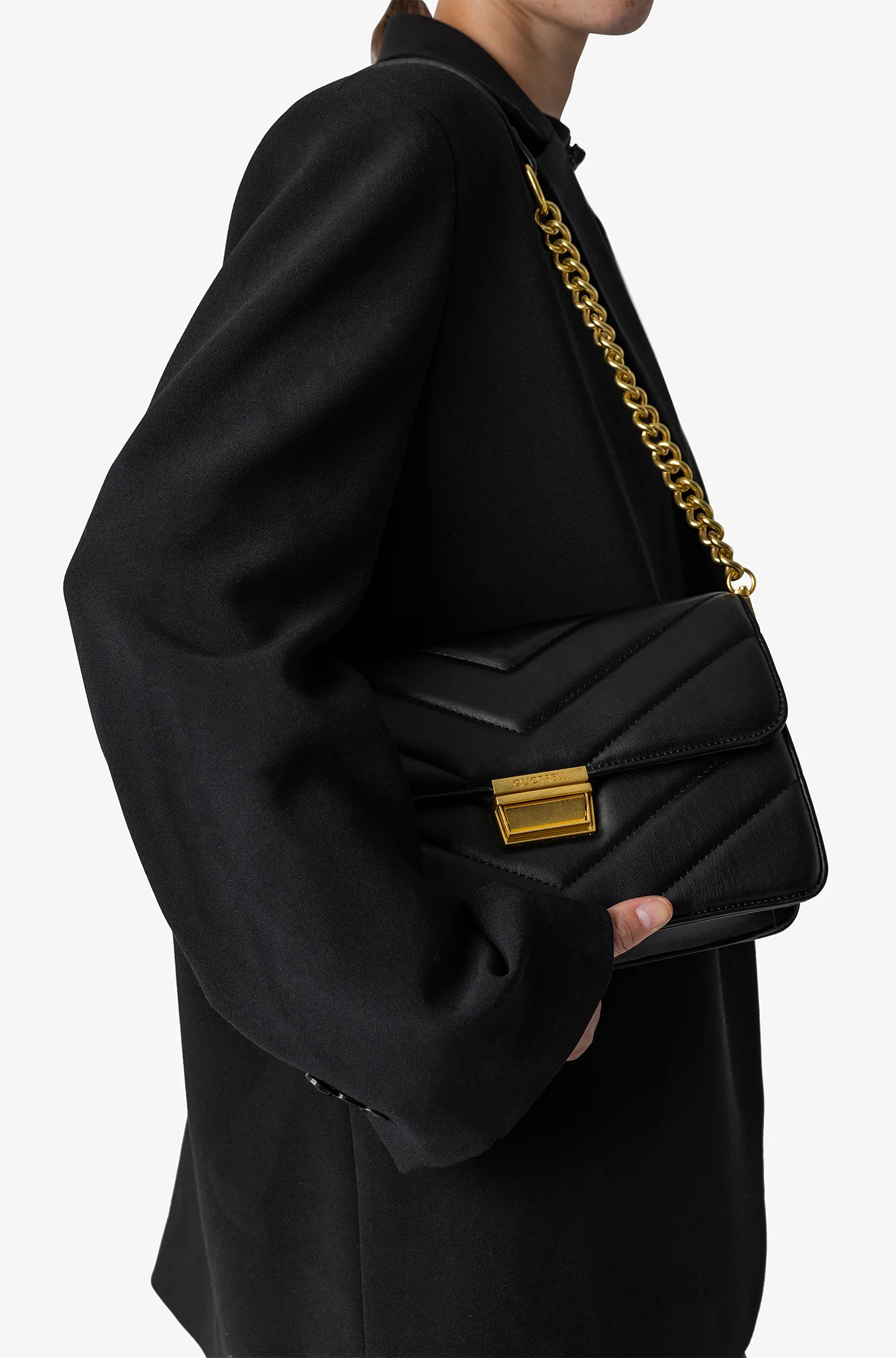 Quotrell Savona Tas Dames Zwart/Goud