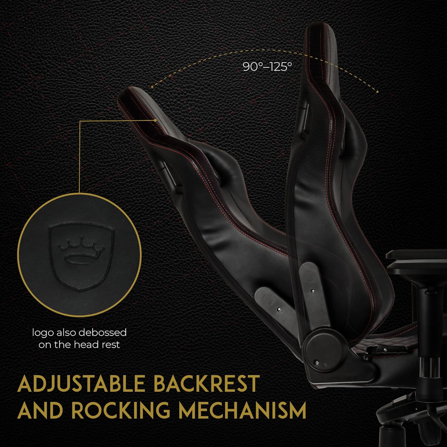 noblechairs Epic Gaming Stuhl - Bürostuhl - Schreibtischstuhl - PU-Kunstleder - Inklusive Kissen - Schwarz/Rot
