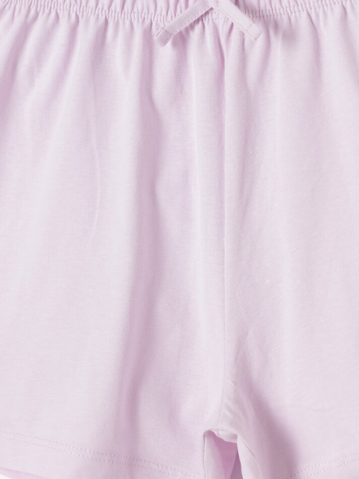 Conjunto de pijama com bordado suíço - Rosa claro