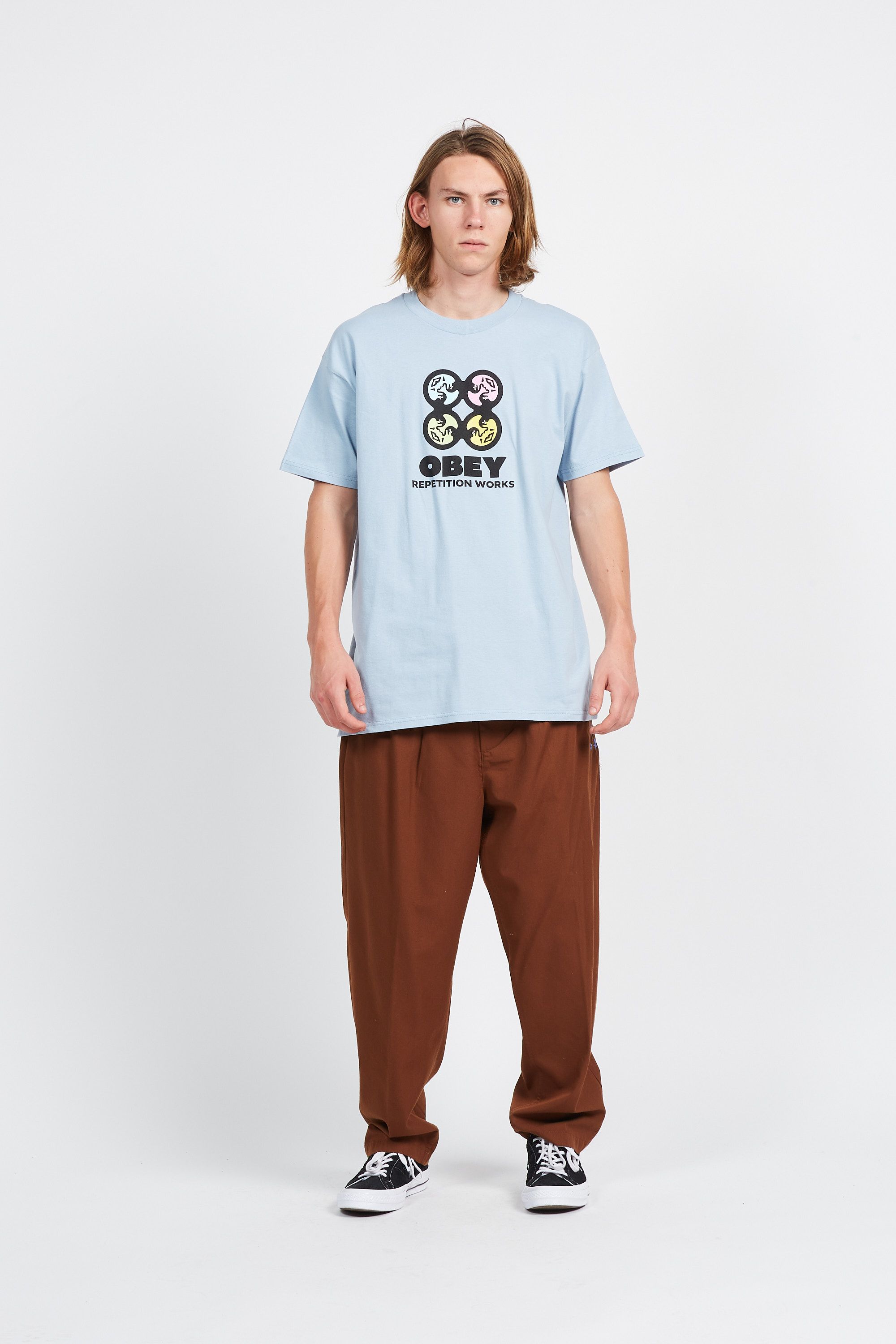 OBEY Pantalon Marron