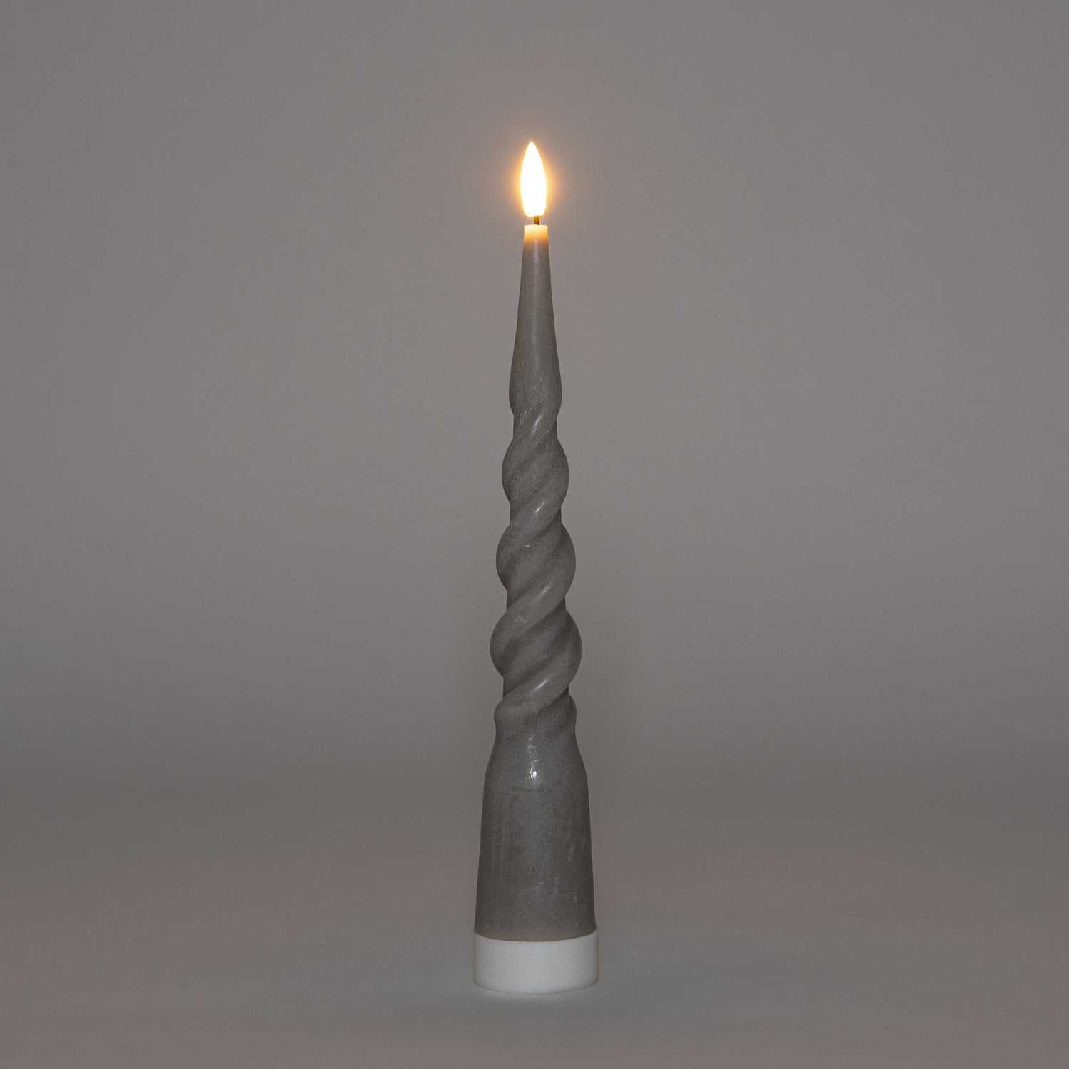 Anna's Collection LED dinerkaars Swirl taupe D 2 H 29 cm