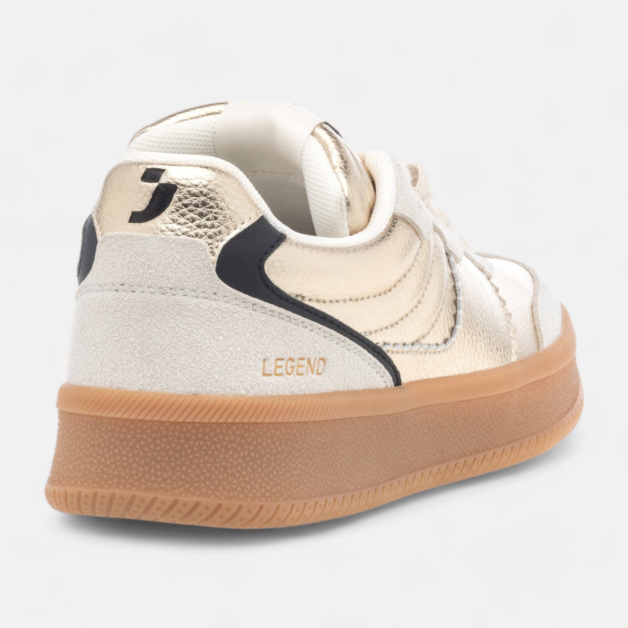 Sneakers Femme en cuir or