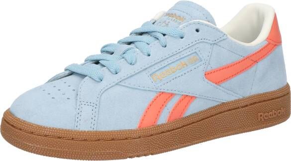 Reebok Classics Club C Grounds suède sneakers lichtblauw oranje