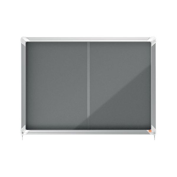 Nobo Suporte para Avisos Vitrine com Chave 8XA4 Porta 2 Folhas (cinzento Feltro Magnético: Não)