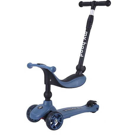 My Hood Kick'n'Ride løbecykel/hjul- mørkeblå