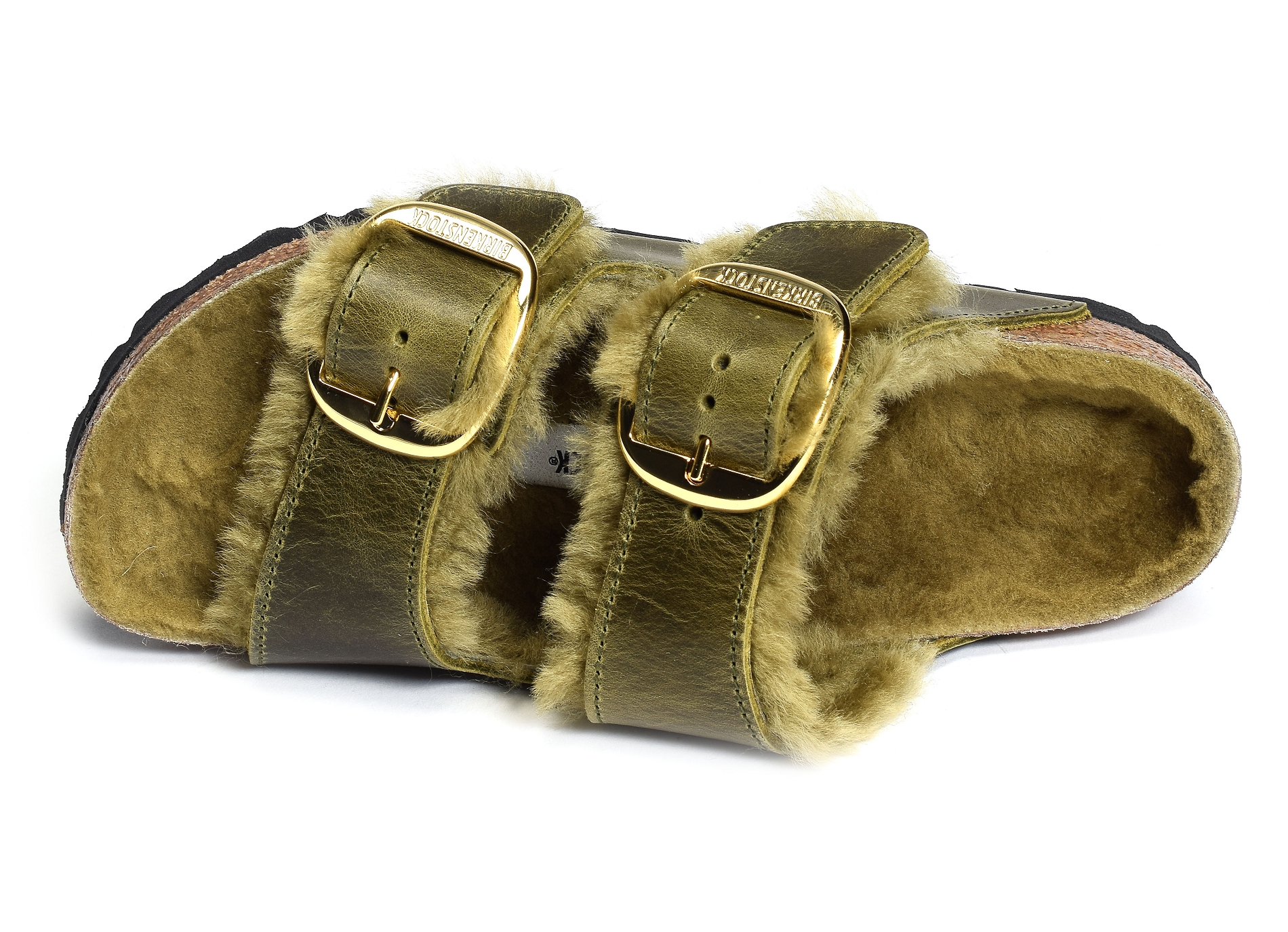 Arizona big buckle shearling kaki