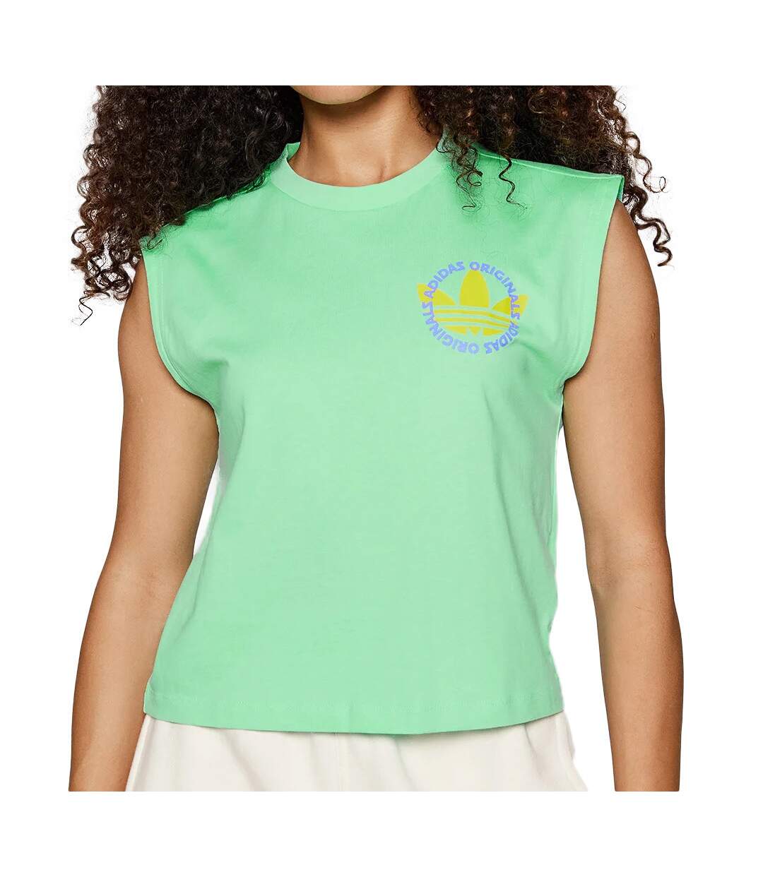 Débardeur Vert Femme Adidas Surf