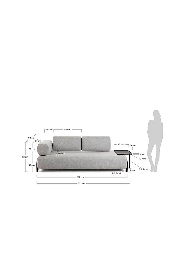 COMPO sofa 3-seter