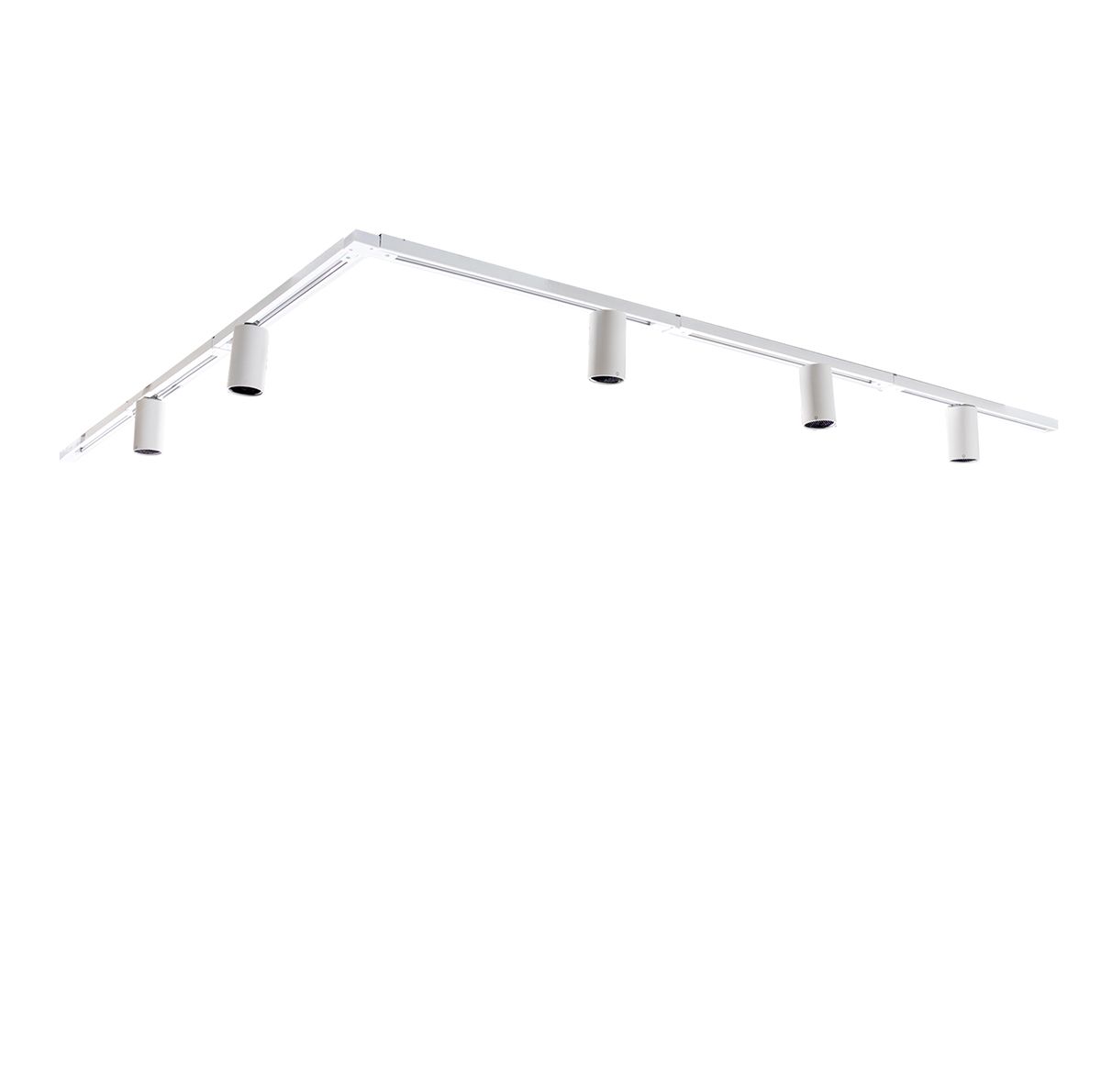 Modern railsysteem met 5 spots wit 1-fase GU10 35mm - Iconic Ruby