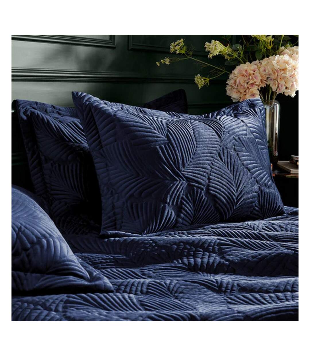 Paoletti - Parure de lit PALMERIA (Bleu marine) - UTRV2144