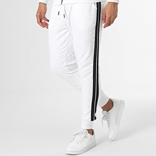 Ensemble De Survetement A Bandes Blanc