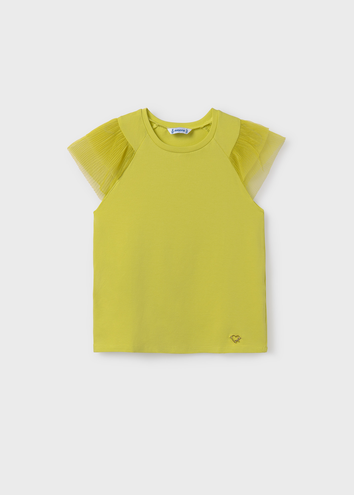 Camiseta Tulip Girl com mangas de tule