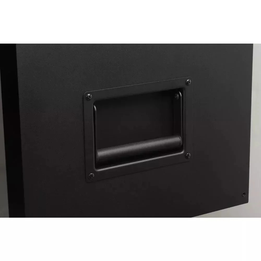 Caixa de ferramentas industrial de 4 gavetas, 104 cm de largura x 55 cm de profundidade, preta fosca.