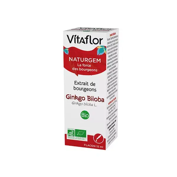 Extrato de Broto de Ginkgo Orgânico Vitaflor 15ml