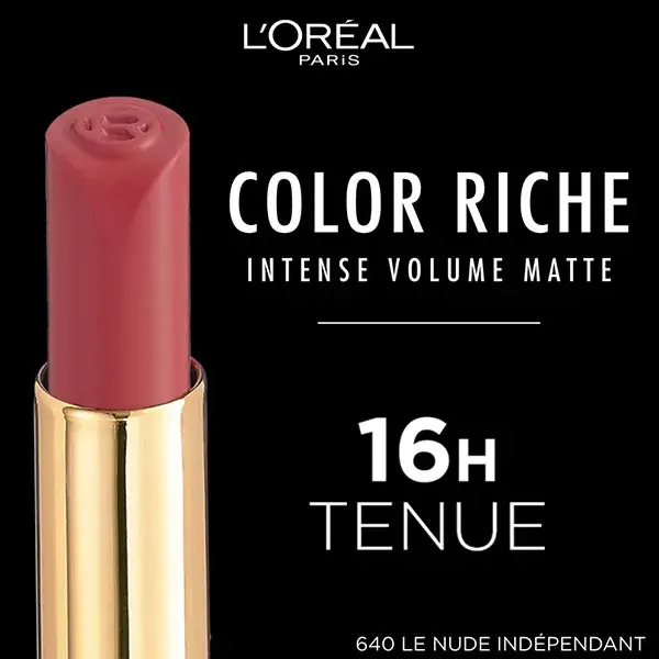 L'Oréal Paris Color Riche Rouge à Lèvres Intense Volume Matte N°640 Nude Independant 1,8g