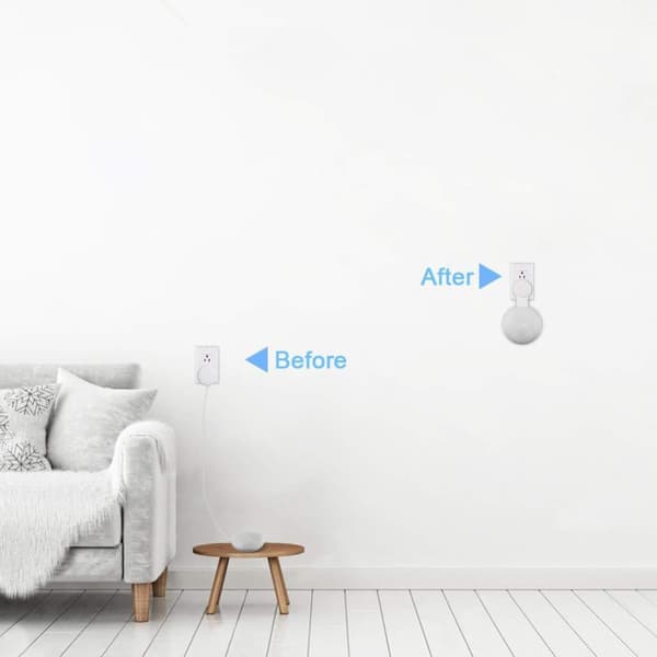 Veggfeste / henger for Google Nest Mini Gen 2 White