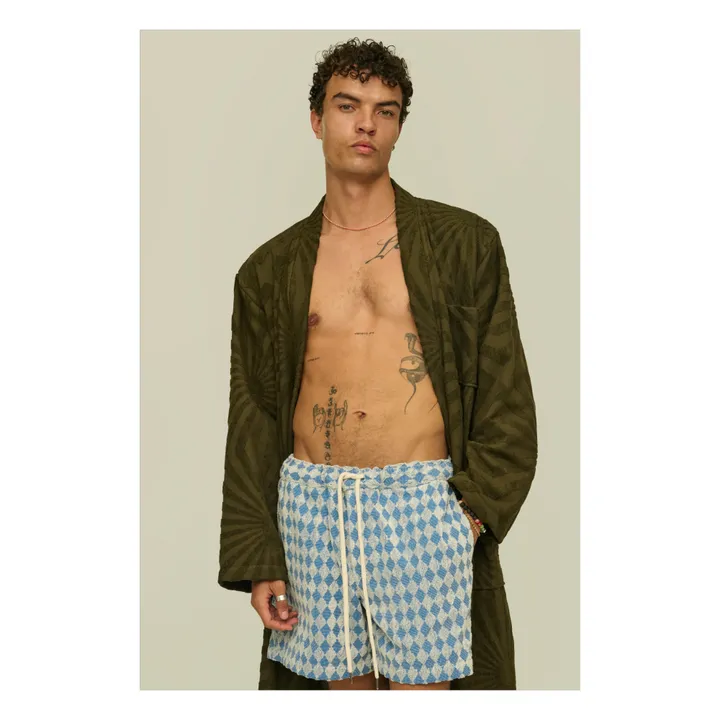 OAS Short Eponge Diamond Terry | Bleu