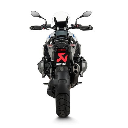 Silencieux Akrapovic Titane noir embout carbone - Gris / Noir