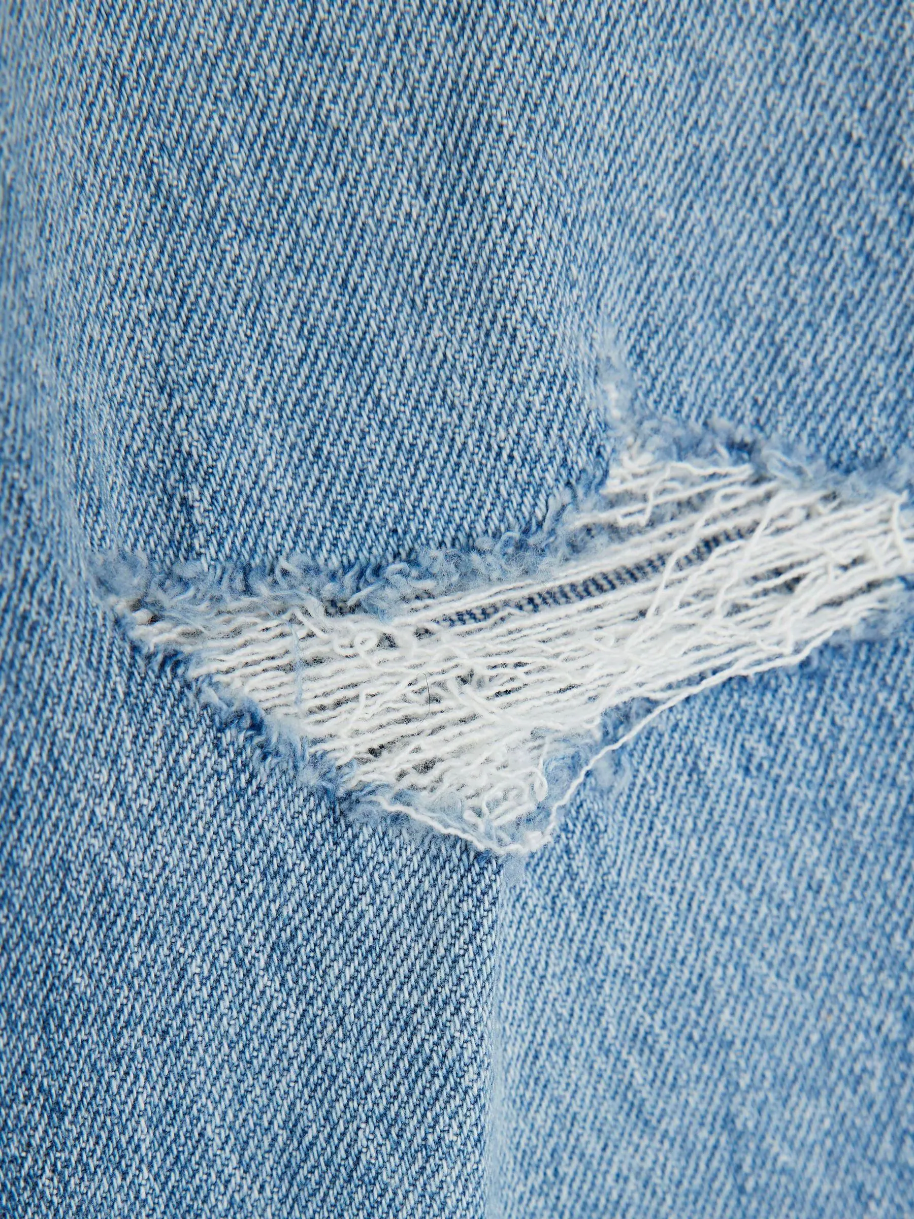 River Island Ripped Straight Jeans