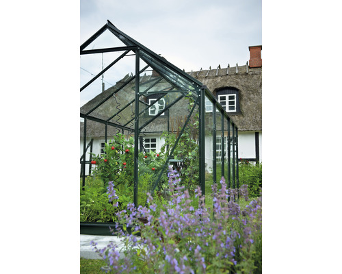 Kas Hallen Popular 106 6,2 m² Helder glas 3 mm 193x319 cm groen