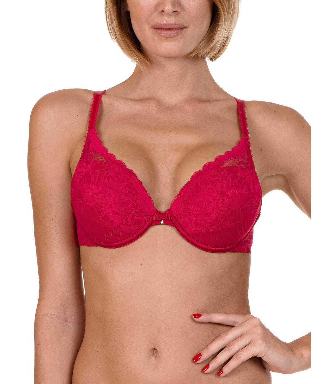 Soutien-gorge push-up Evelyn Lisca rouge