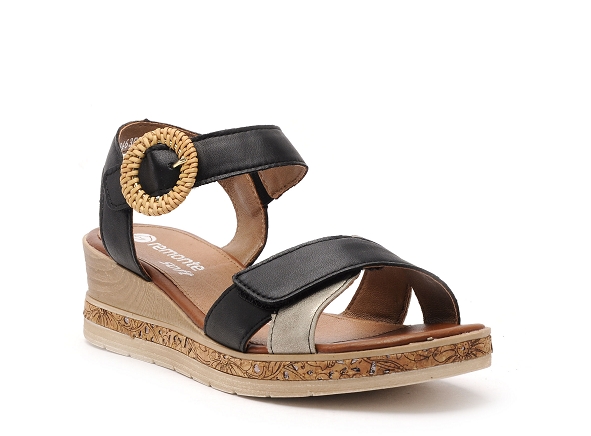 Remonte nu pieds talons femme d3067 noir
